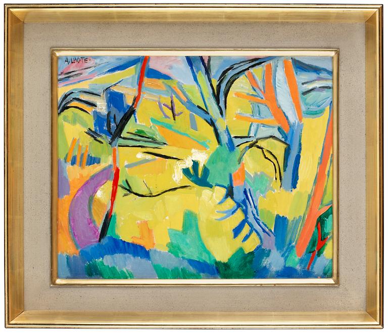André Lhote, Country road among trees and open fields.