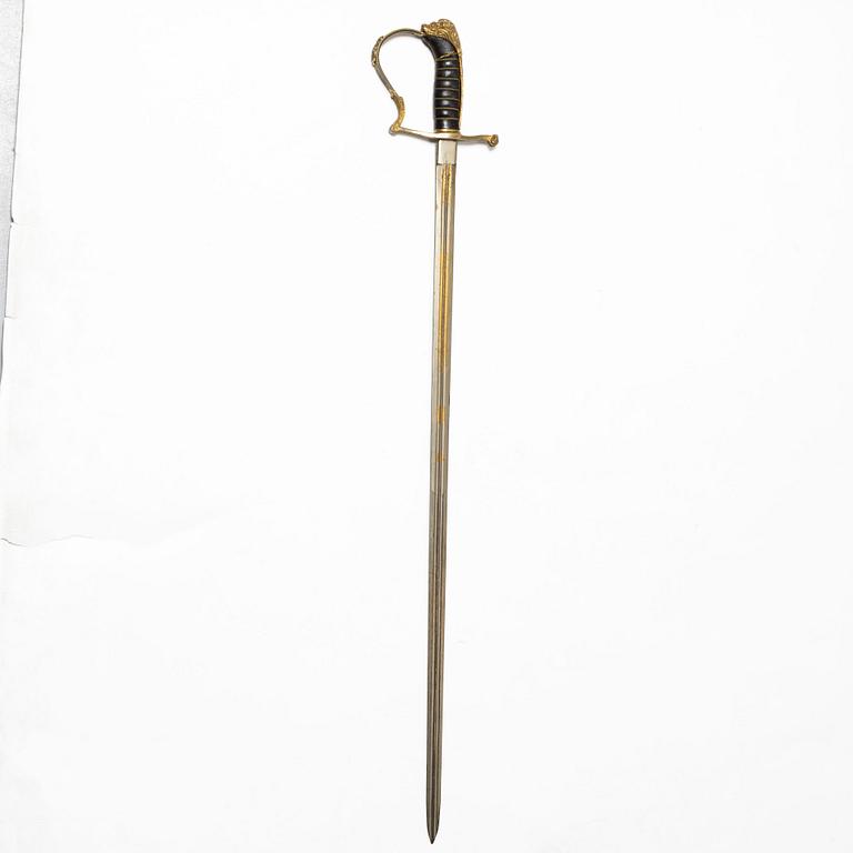 Värja, svensk m/1899 för infanteriofficer.