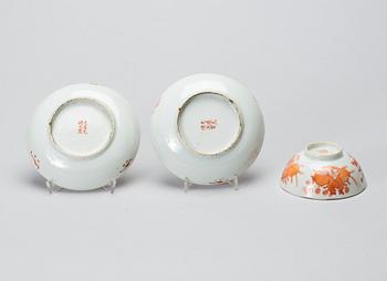 SKÅLFAT, 2 st GuangXu (märke och tid), samt SKÅL GuangXu.
