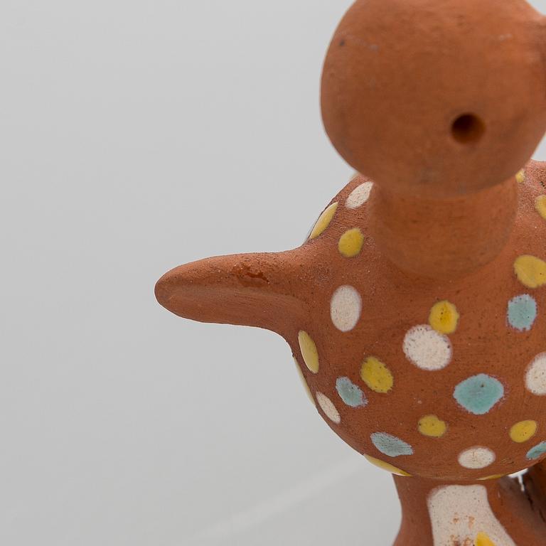 Marita Lybeck, Two red clay figurines, signed ML.