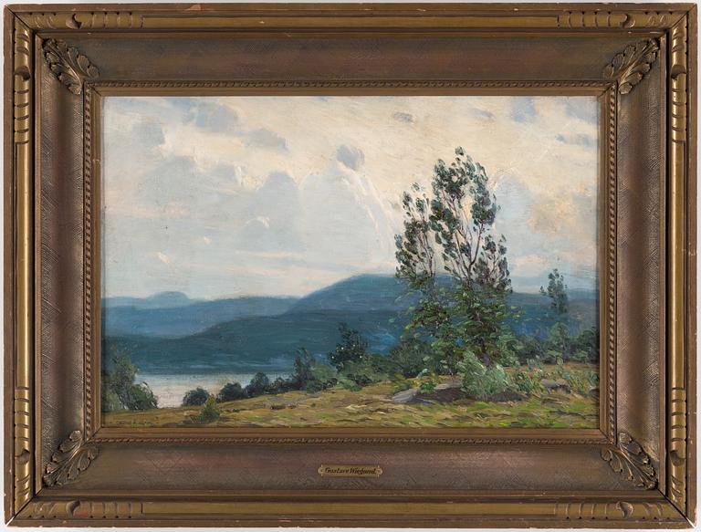 GUSTAVE ADOLPHE WIEGAND, oil on canvas, signed.