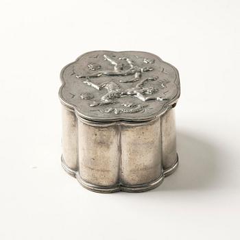 Nils Fougstedt, attributed to, a Swedish Grace pewter box, Herman Bergman konstgjuteri, Stockholm, 1929.