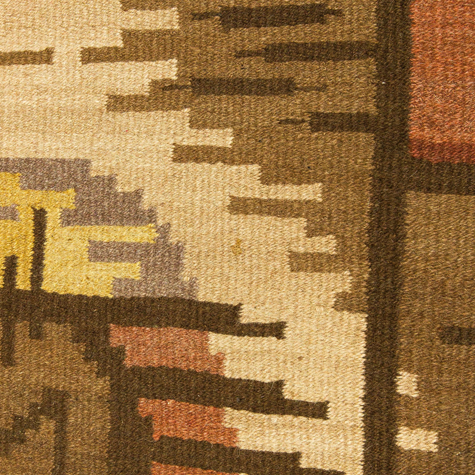 Hårgarnsmatta, 1920-tal. Ca 325 x 227 cm.