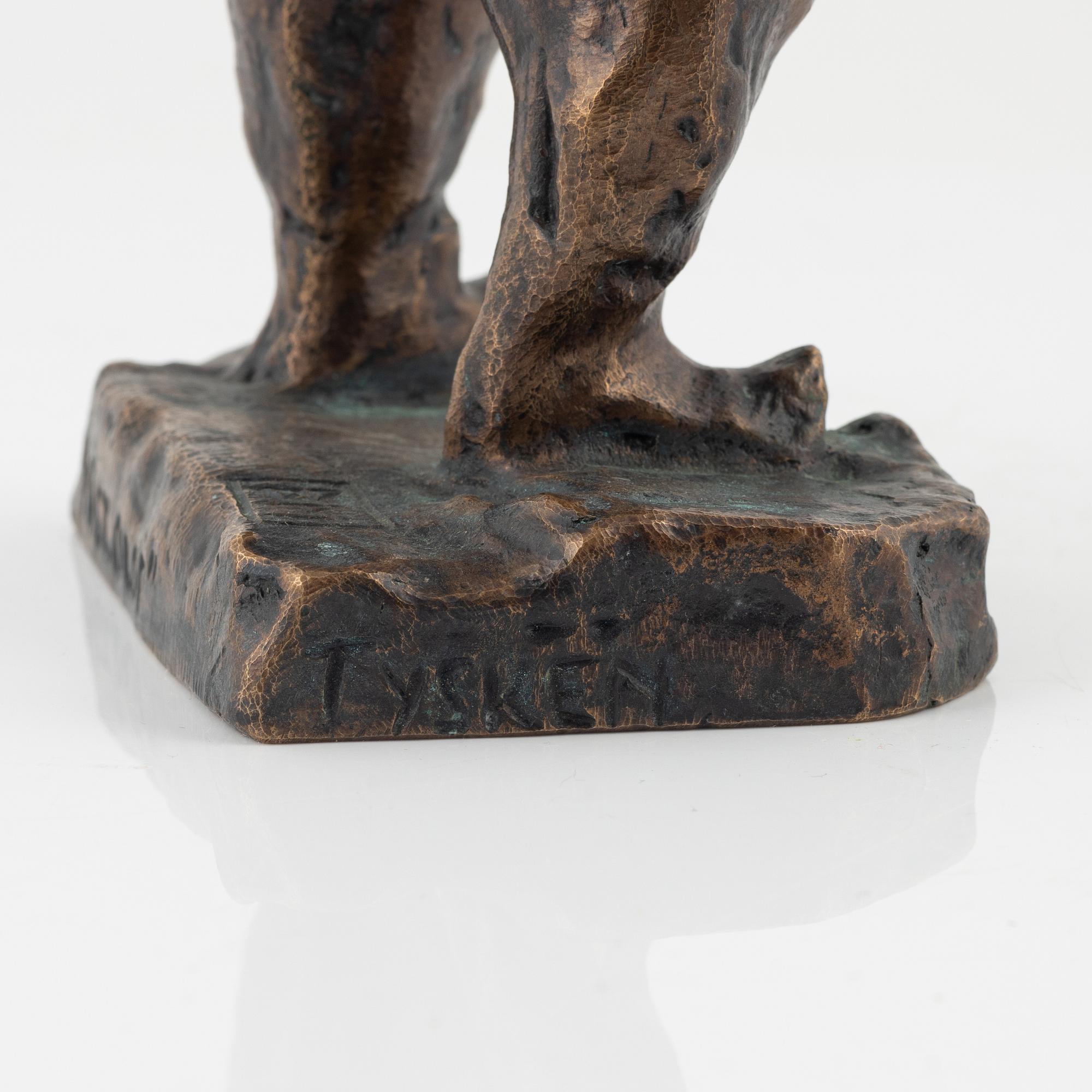 Bror Marklund, Sculpture, bronze, signed BM, height 22.5 cm.