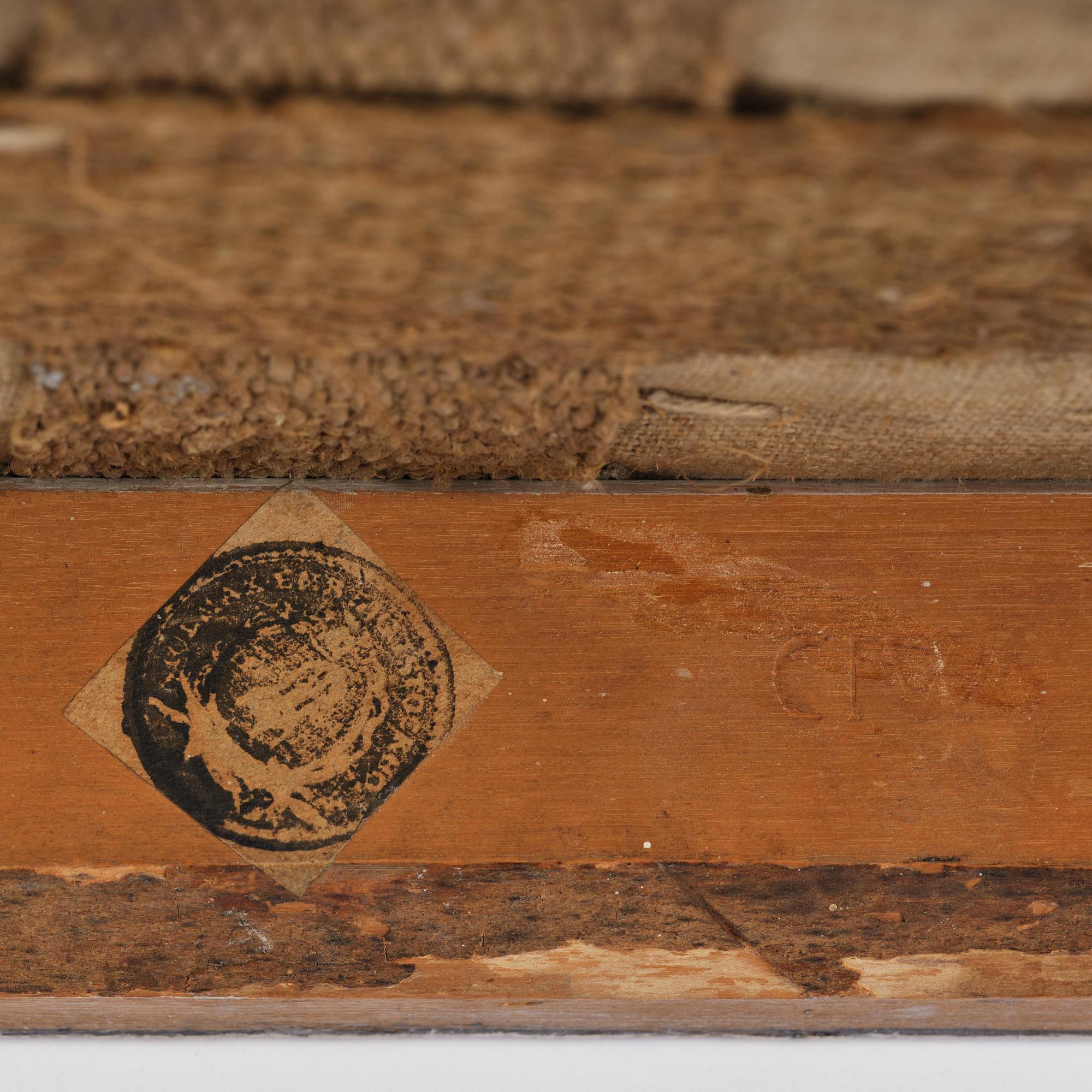 A pair of late Gustavian stools by C. J. Wadström (master in Stockholm 1788-1816).