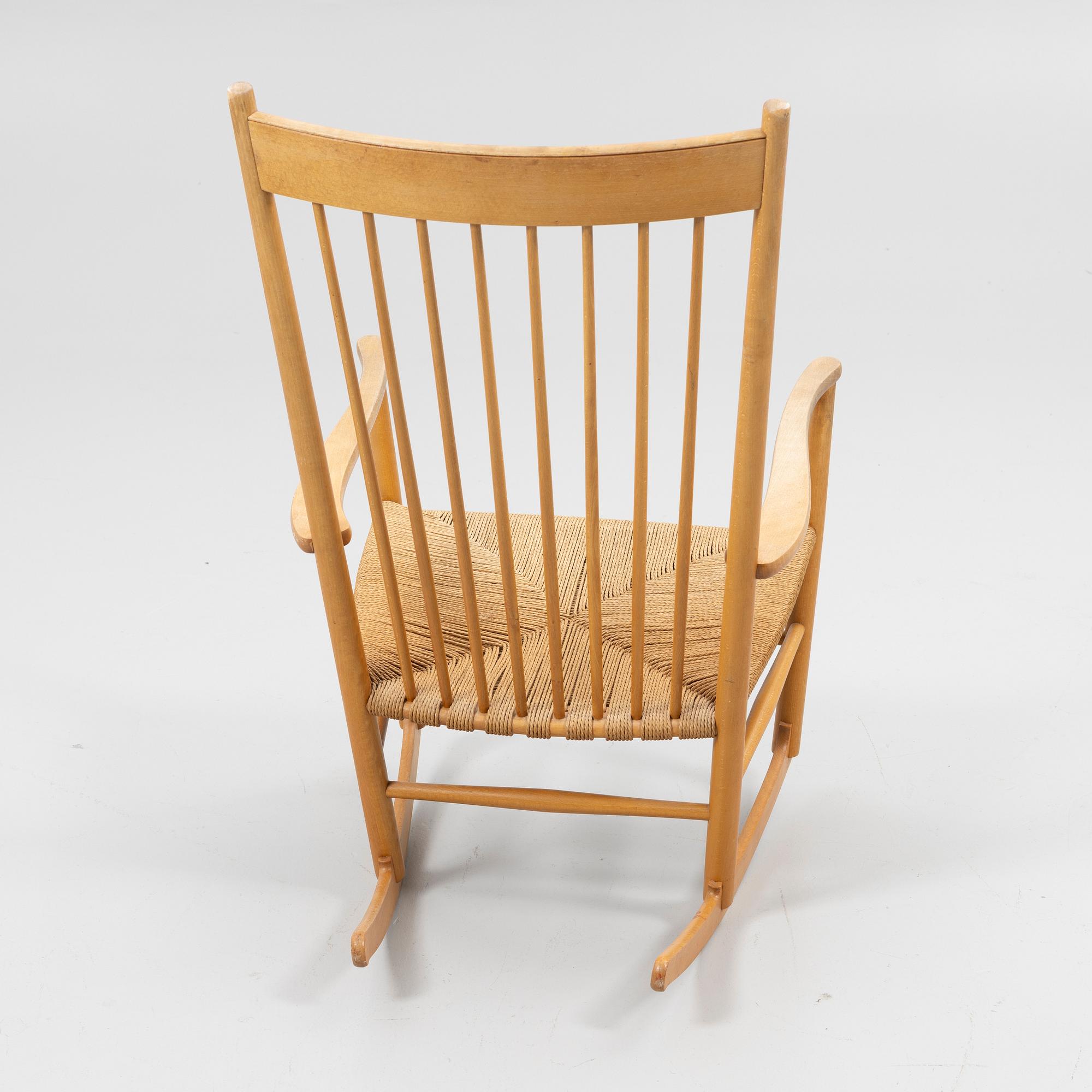 Hans J. Wegner, Rocking chair, "J 16", Denmark, late 20th century.