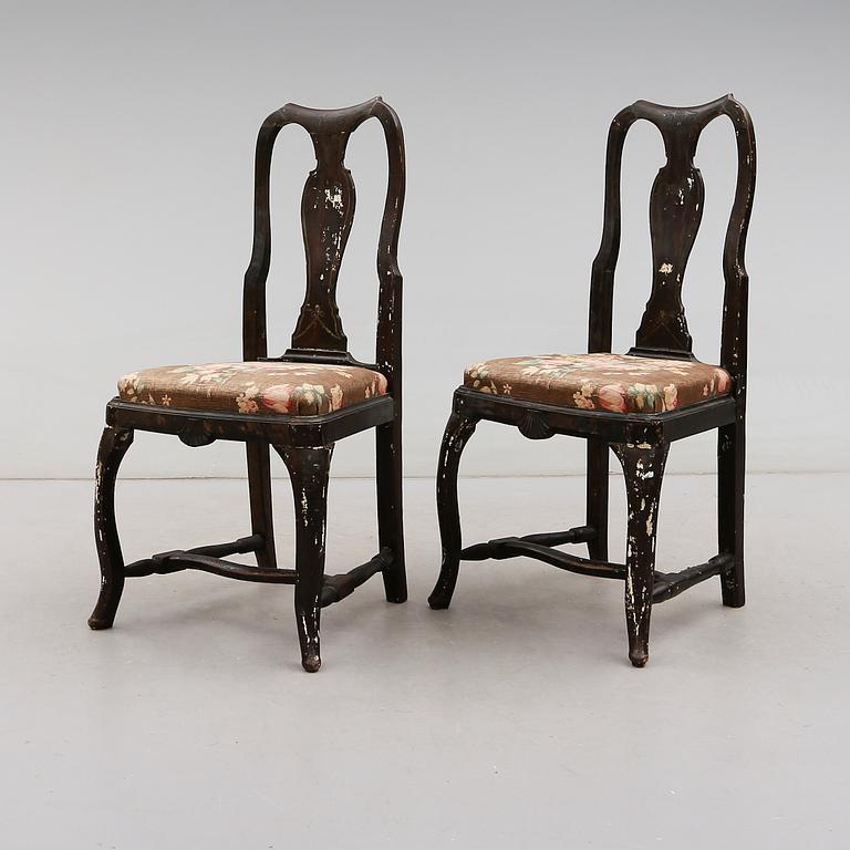 STOLAR, 1 par, rokoko, 1700-tal.