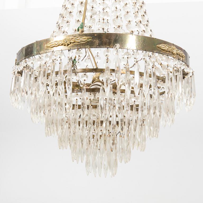 Chandelier Empire style around 1900.