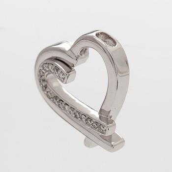 Hänge, 14K vitguld, briljantslipade diamanter.