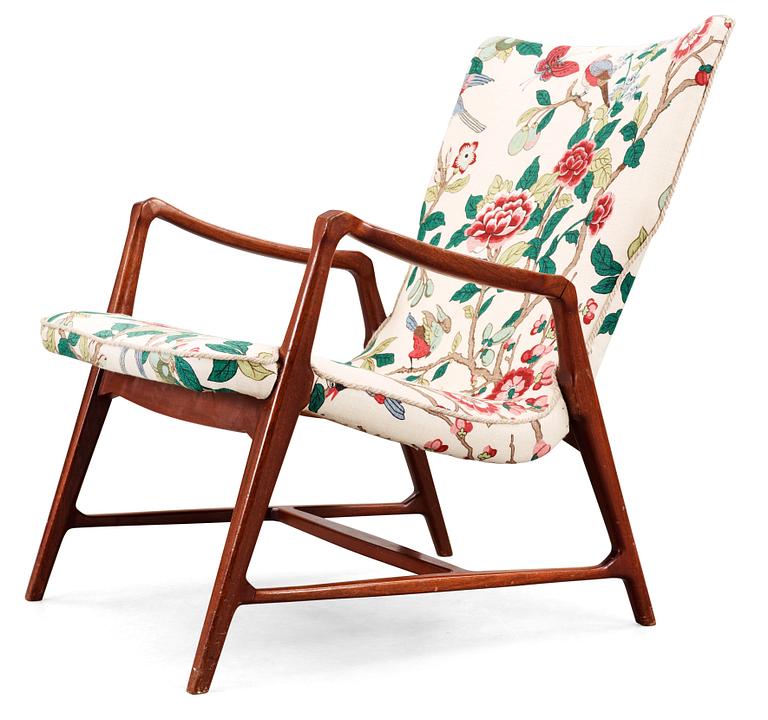 A Carl Cederholm mahogany arm chair by Stil & Form Stockholm,