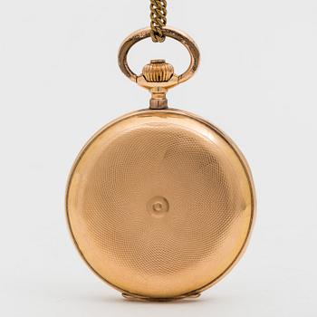 POCKET WATCH, 49 mm, "System Glasshütte", hunting case,