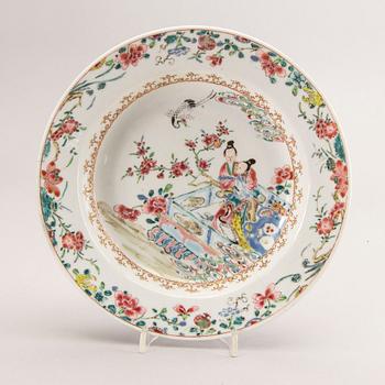 A famille rose soup dish, Qing dynasty, Yongzheng (1723-35).