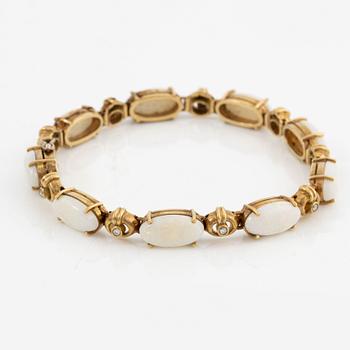 Armband, H.Stern, 18K guld med opaler och briljantslipade diamanter.