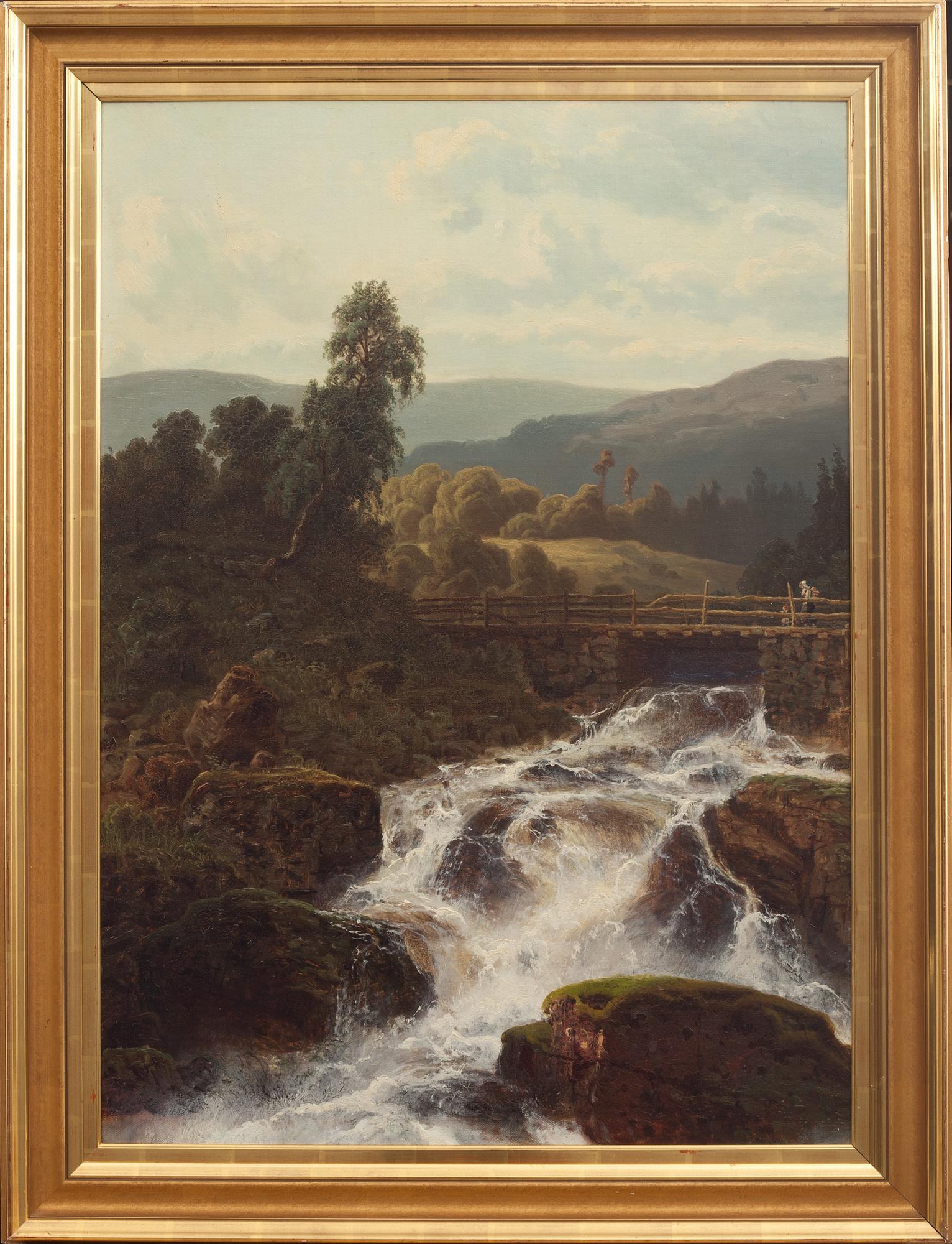 MARCUS LARSON, olja på uppfodrad duk, signerad och daterad 1859.