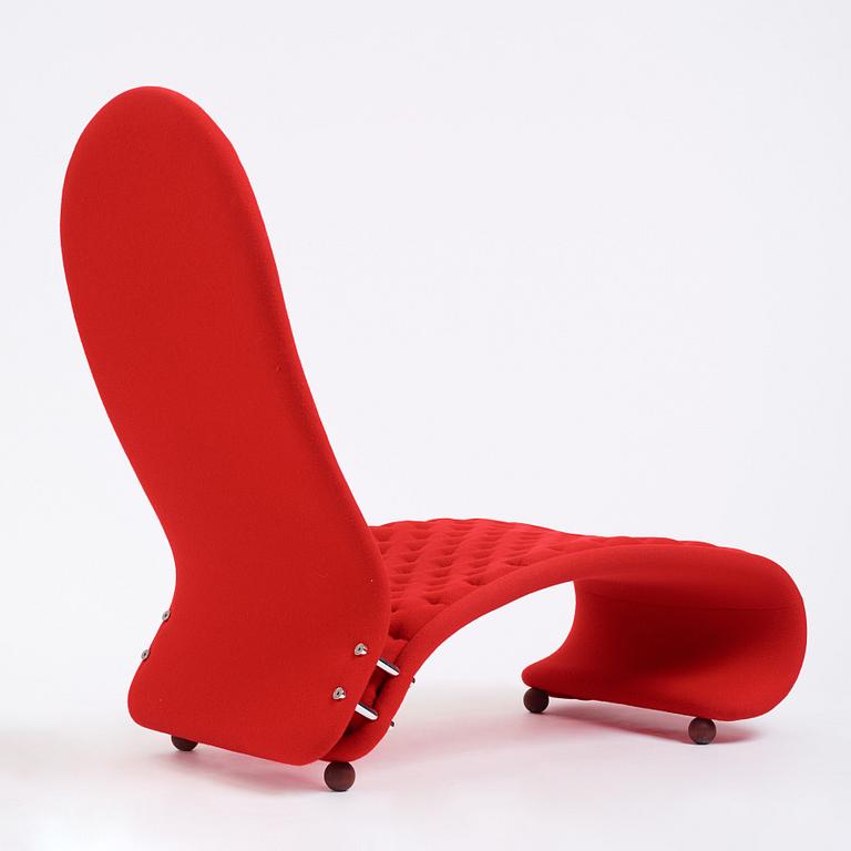 Verner Panton, a high back lounge chair, "System 1-2-3 model K", Fritz Hansen, Denmark, ca 1973.