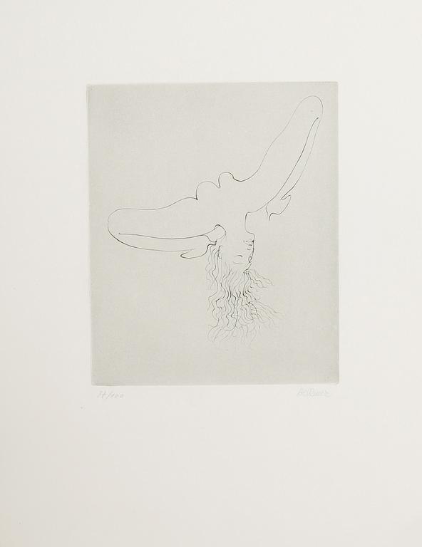 HANS BELLMER, 7 st, etsningar, signerade och numrerade 87/100.