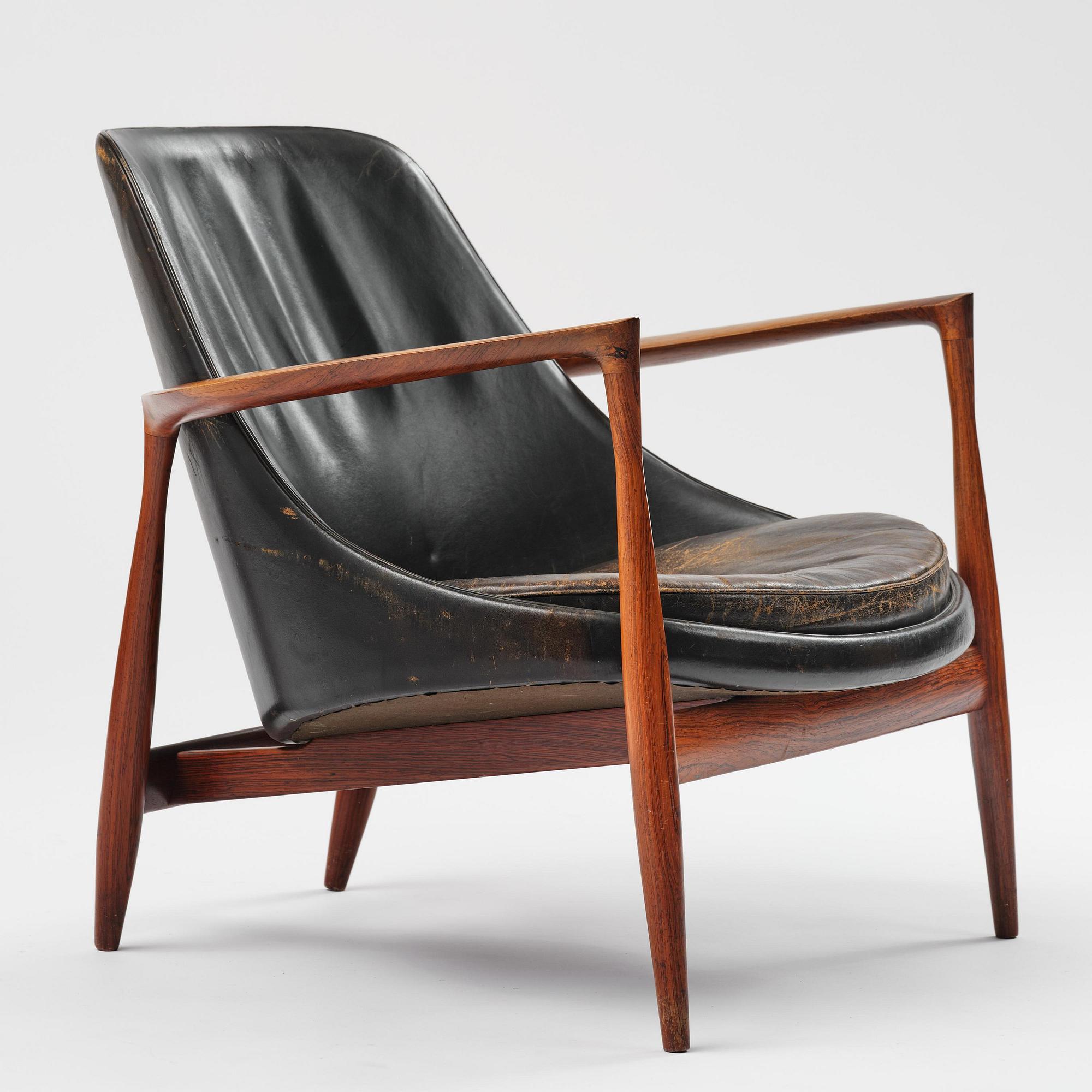 Ib Kofod-Larsen, a rosewood "Elizabeth" easy chair, cabinetmakers Christensen & Larsen, Denmark, 1950s-60s.