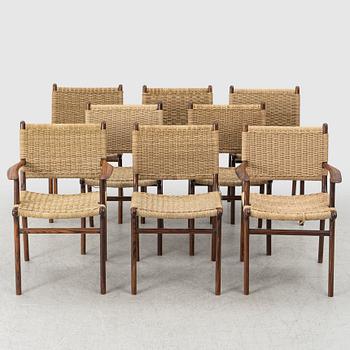 Eight chairs, Walles & Walles, contemporary.