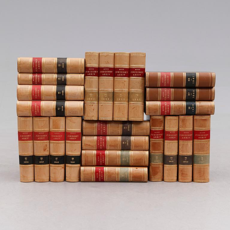 BÖCKER, "Nytt Juridiskt Arkiv I", 1874-2011 samt "Nytt Juridiskt Arkiv II", 1943-2011, Norstedts Förlag.