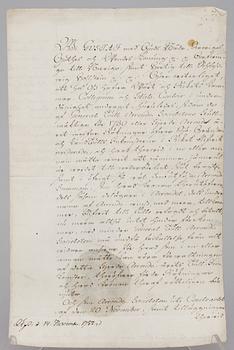 DOKUMENT MED KUNGLIG AUTOGRAF, Konung Gustaf III av Sverige, dat Gripsholm den 21 oktober 1782.