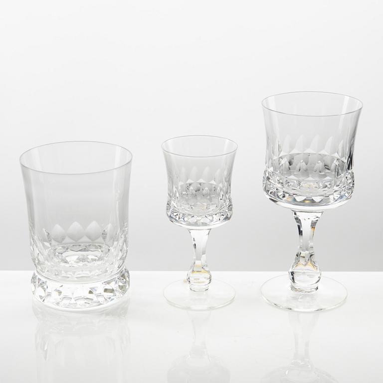 Göran Wärff, glassware set, "Prince", 24 pieces, Kosta Boda.