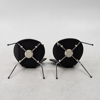Arne Jacobsen, chairs, set of 5, "The Seven" Fritz Hansen, Denmark, late 20th century.