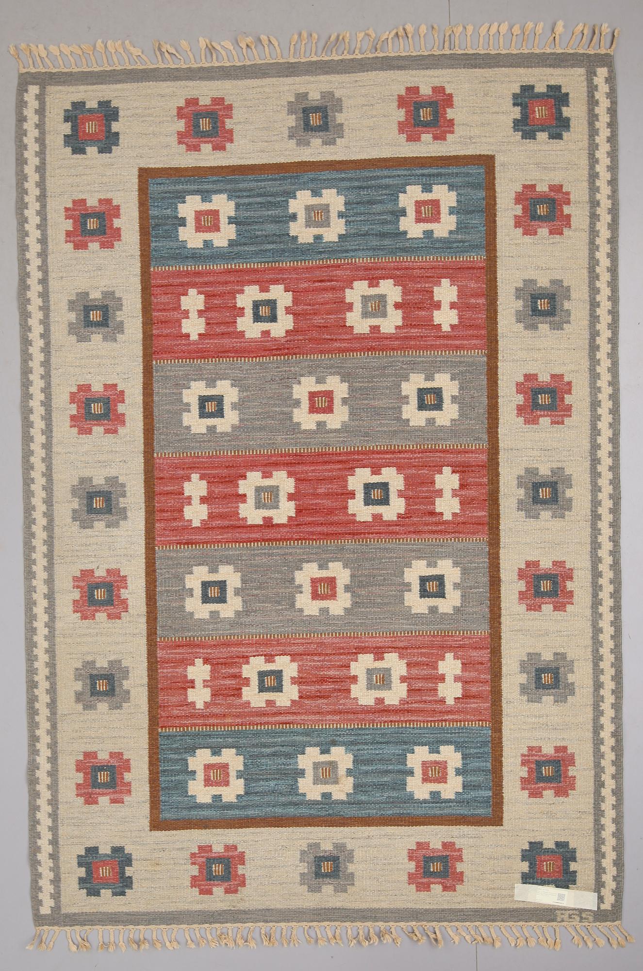 MATTA, Rölakan, Anna-Greta Sjöquist, monogramsignerad AGS. 250 x 172 cm.