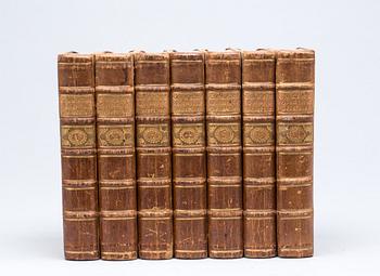 BÖCKER, 7 vol, "Dr Johan Christian Schönhenders Höimesse praekener, Köpenhamn 1771-81.