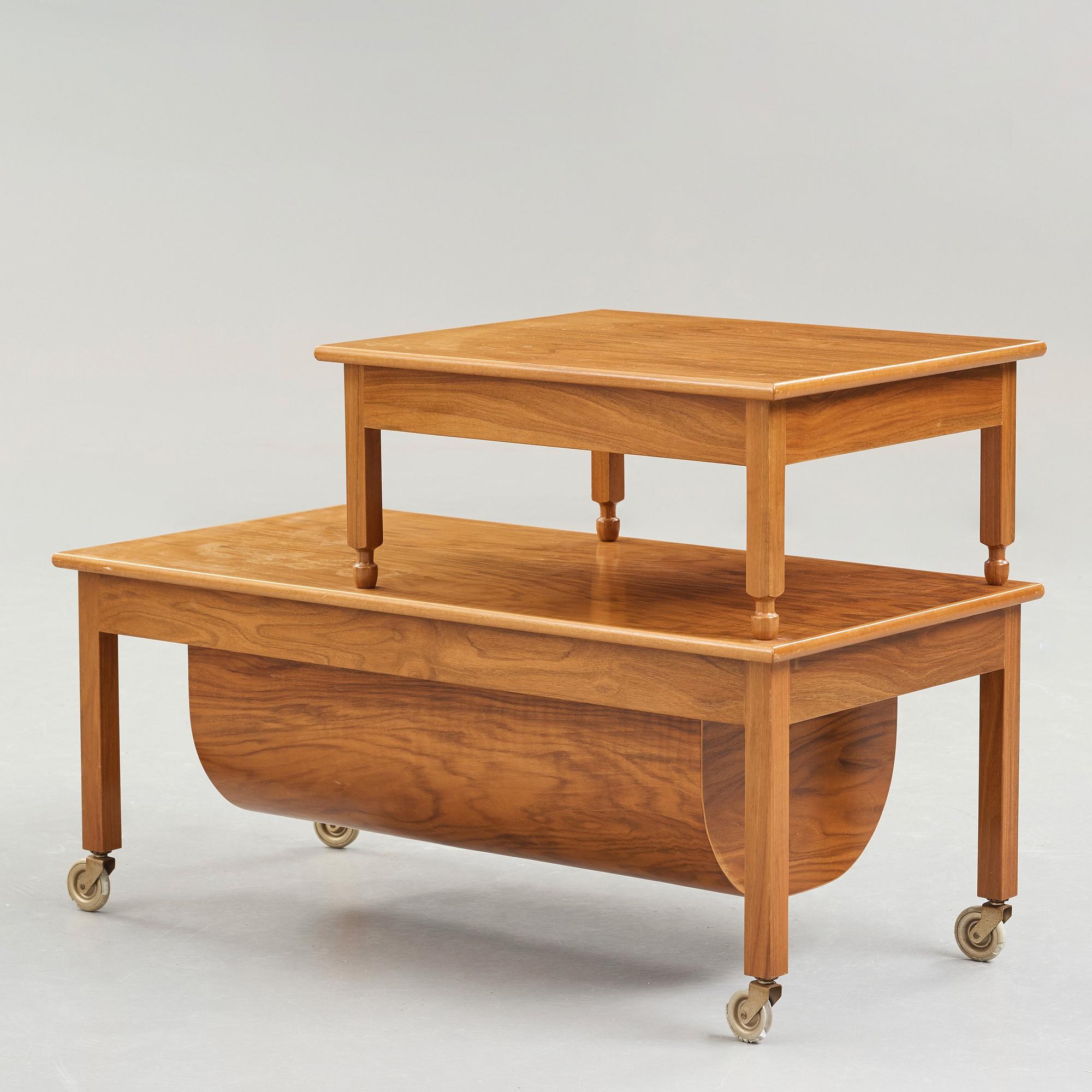 Josef Frank, a mahogany mid 20th century sewing table, Svenskt Tenn, Sweden, probably specially ordererd.