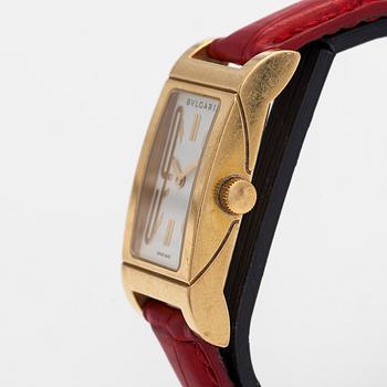 Bulgari, Rettangolo, wristwatch, 21 x 31 (38.5) mm, 18K gold, quartz, circa 2000.