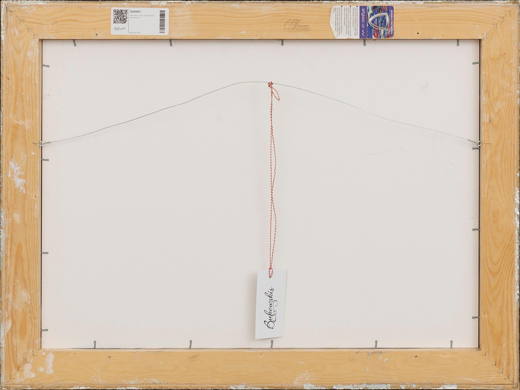 ANTONI CLAVÉ, mixed media, signed.