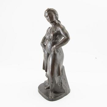 Manuel M Hugué Manolo, sculpture "Paysanne".
