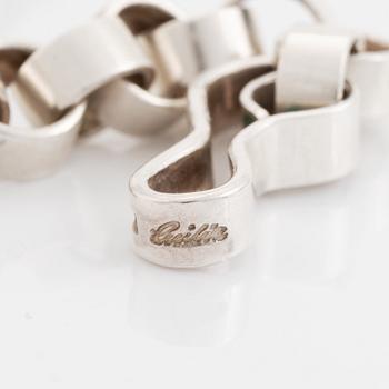 Cecilia Johansson, necklace and bracelet, sterling silver.