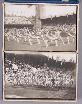 ETUI MED VYKORT, Olympiaden Stockholm 1912.