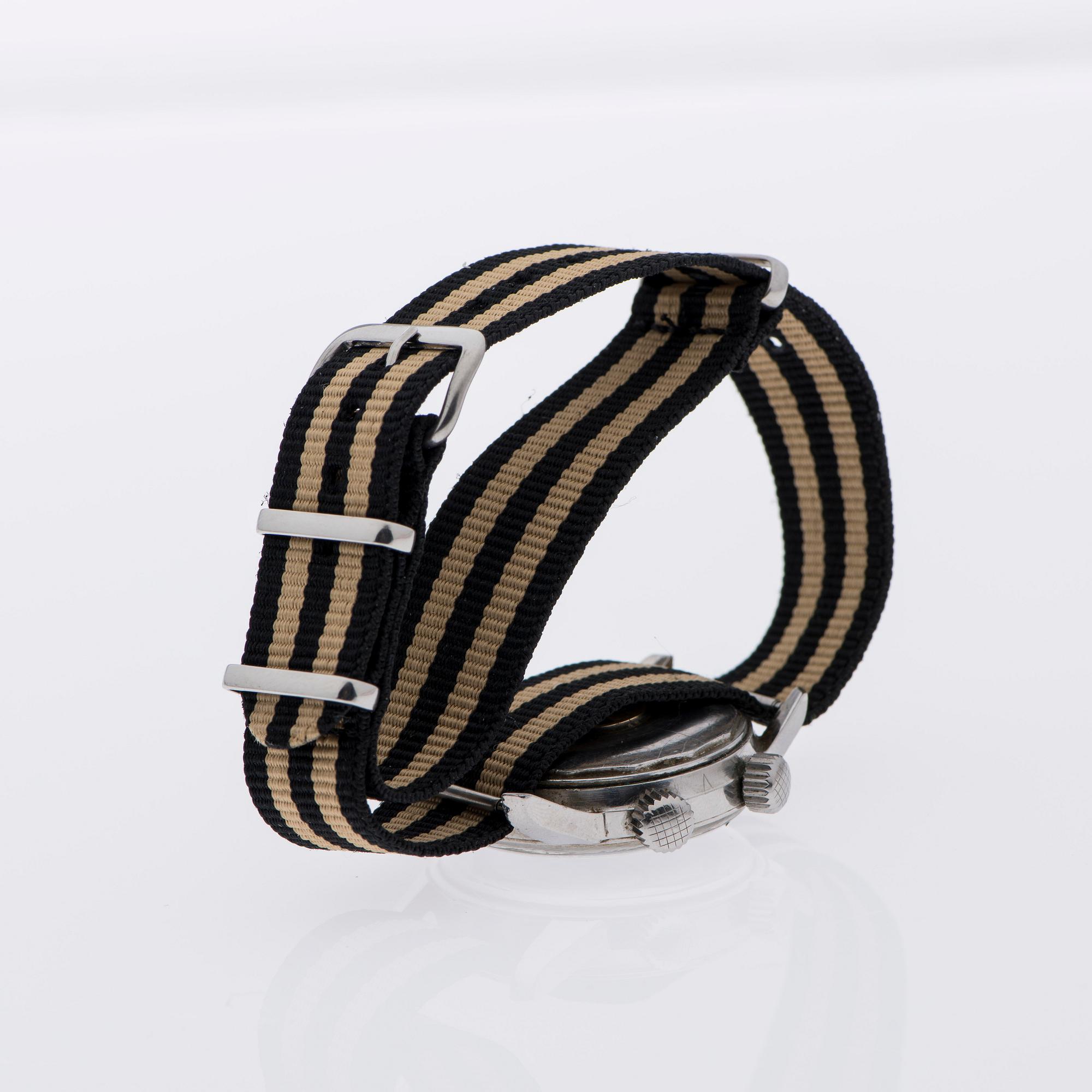 ARMBANDSUR, herr, Supremo National NAVY, stål. 1960-tal.