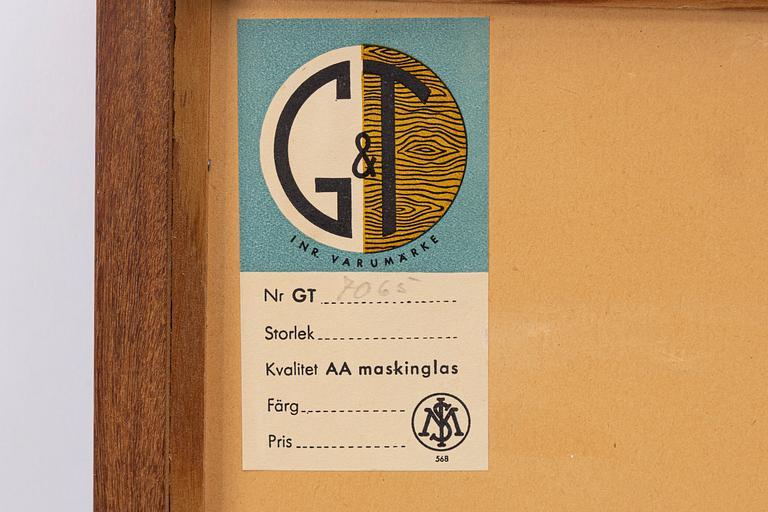 Spegel, modell 7065, Glas & Trä, Hovmantorp, 1900-talets andra hälft.