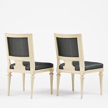 A set of eight (6+2) klismos-chairs attributed to C. J. Wadström (master 1788-1816).
