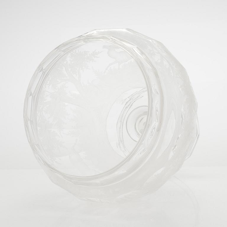 Bålskål med lock och tio glas, 1910-30-tal.