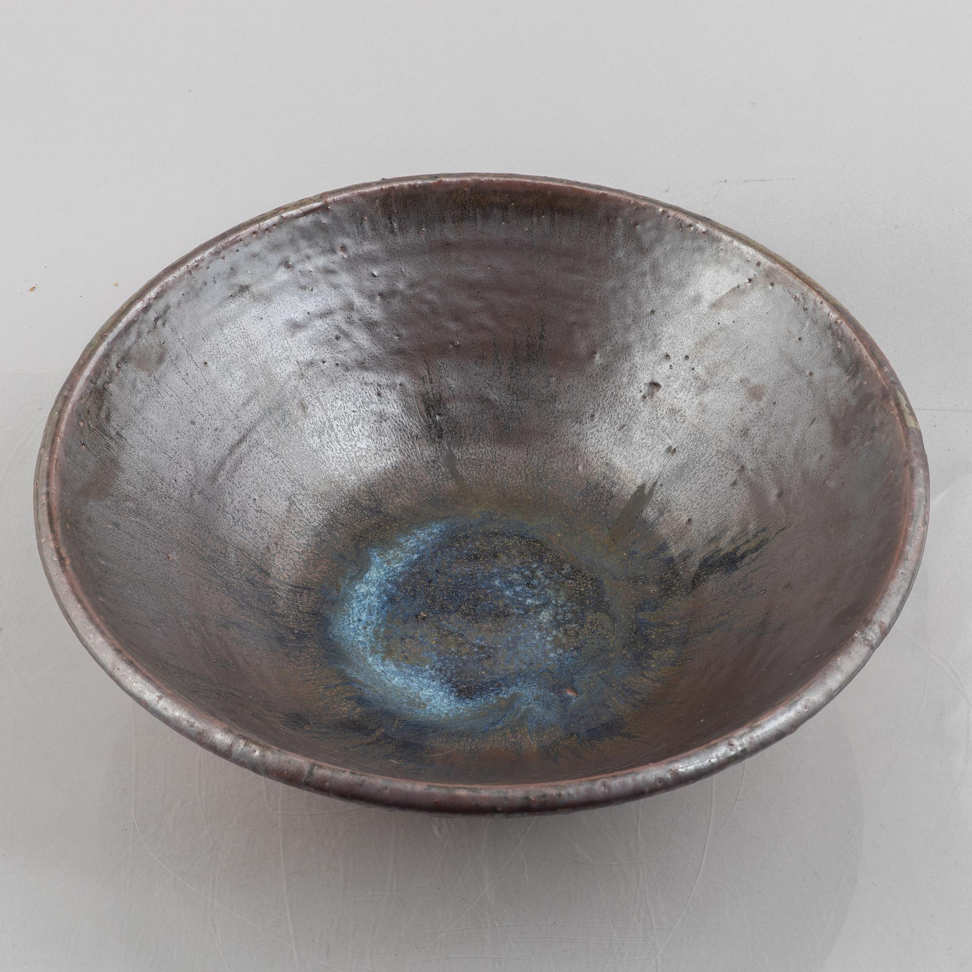 Rolf Palm, a stoneware bowl, Mölle 1963.