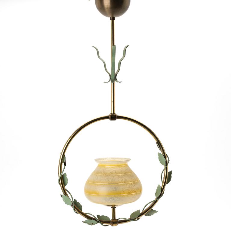 Ceiling lamp, Nybro Armaturfabrik, model 34, mid-20th century.