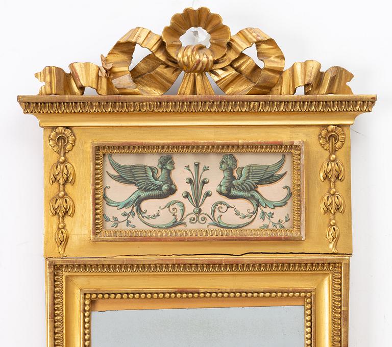 Late Gustavian mirror by Carl Gustaf Fyrwald (master in Stockholm 1776–1825).
