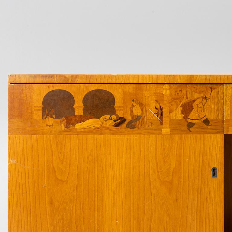 Sven Ekholm & Erik Matsson, sideboard, Swedish Modern "Tusen och en natt”, Lammhults stol- och snickerifabrik, 1940-tal.