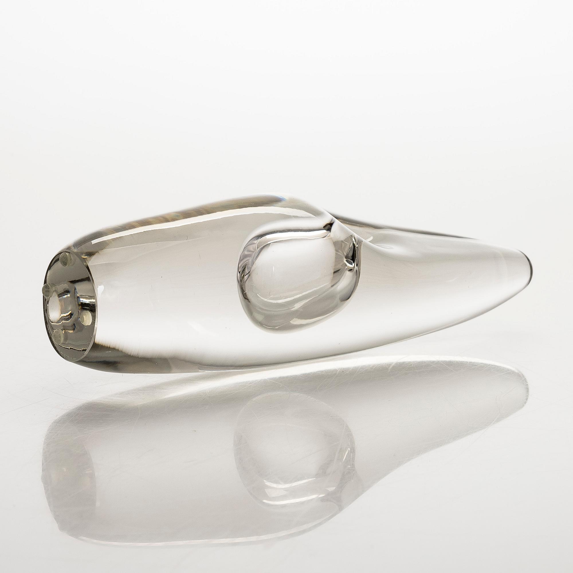 Timo Sarpaneva, skulptur, "Orkidé", signerad Timo Sarpaneva Iittala -58.