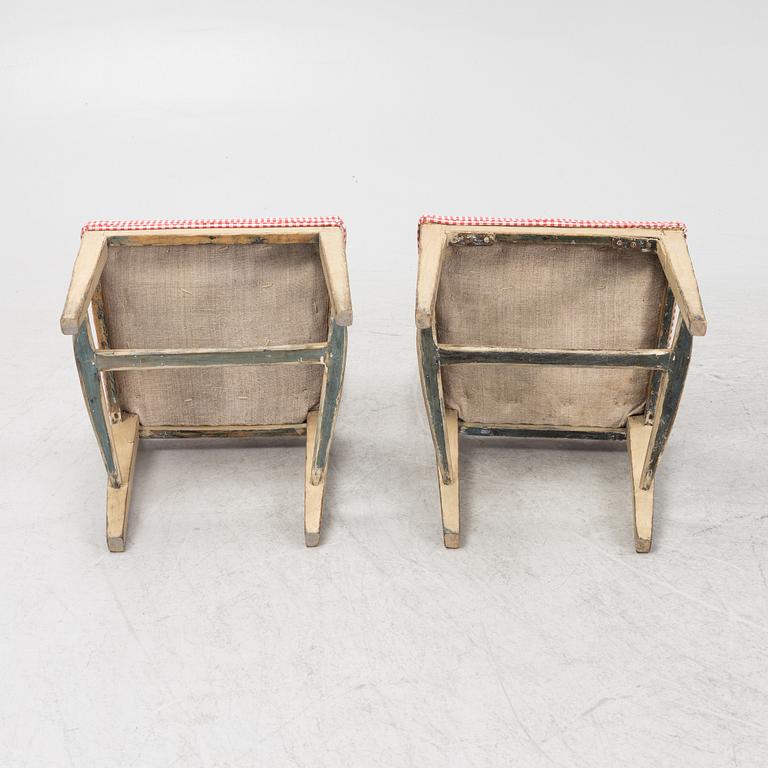 A pair chairs, 19th Century.