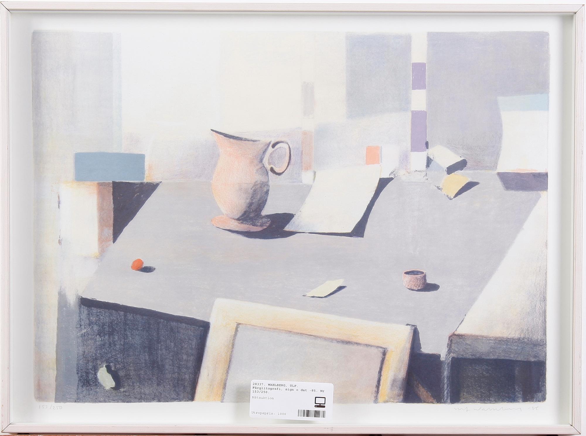 WAHLBERG, ULF. Färglitografi, sign o dat -85. Nr 153/250.