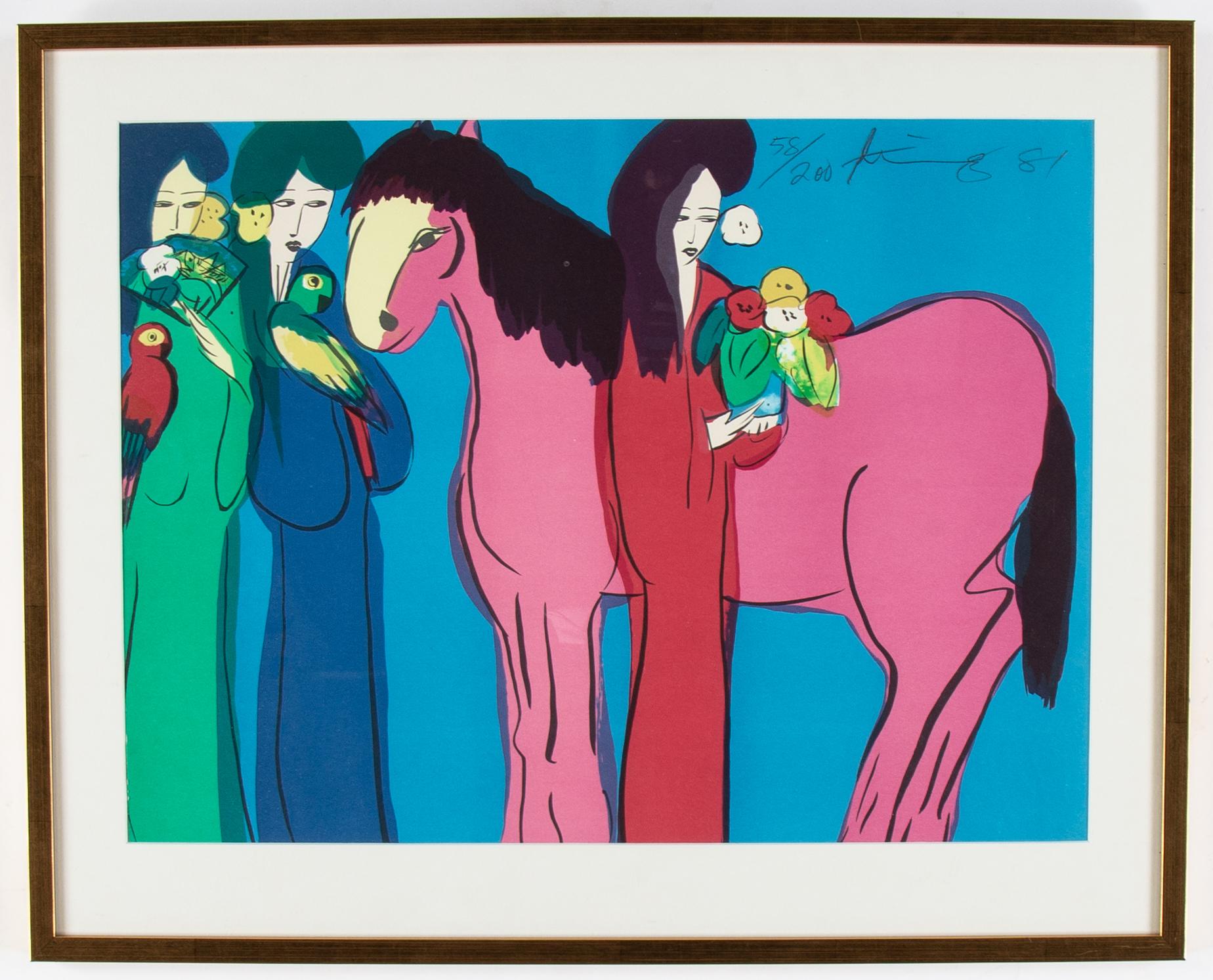 WALASSE TING, lithograph in colours, 1981, signed 58/200.
