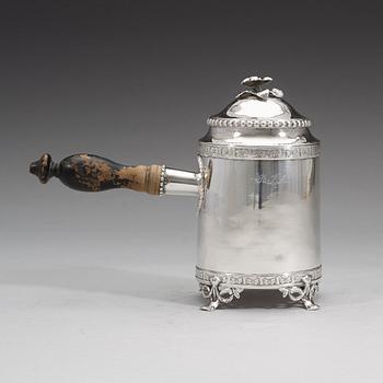 STEPHAN HALLING, Örebro 1788, mjölkkanna, silver, gustaviansk.