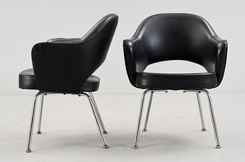 FÅTÖLJER, ett par, "Executive side chair", Eero Saarinen, Knoll International.