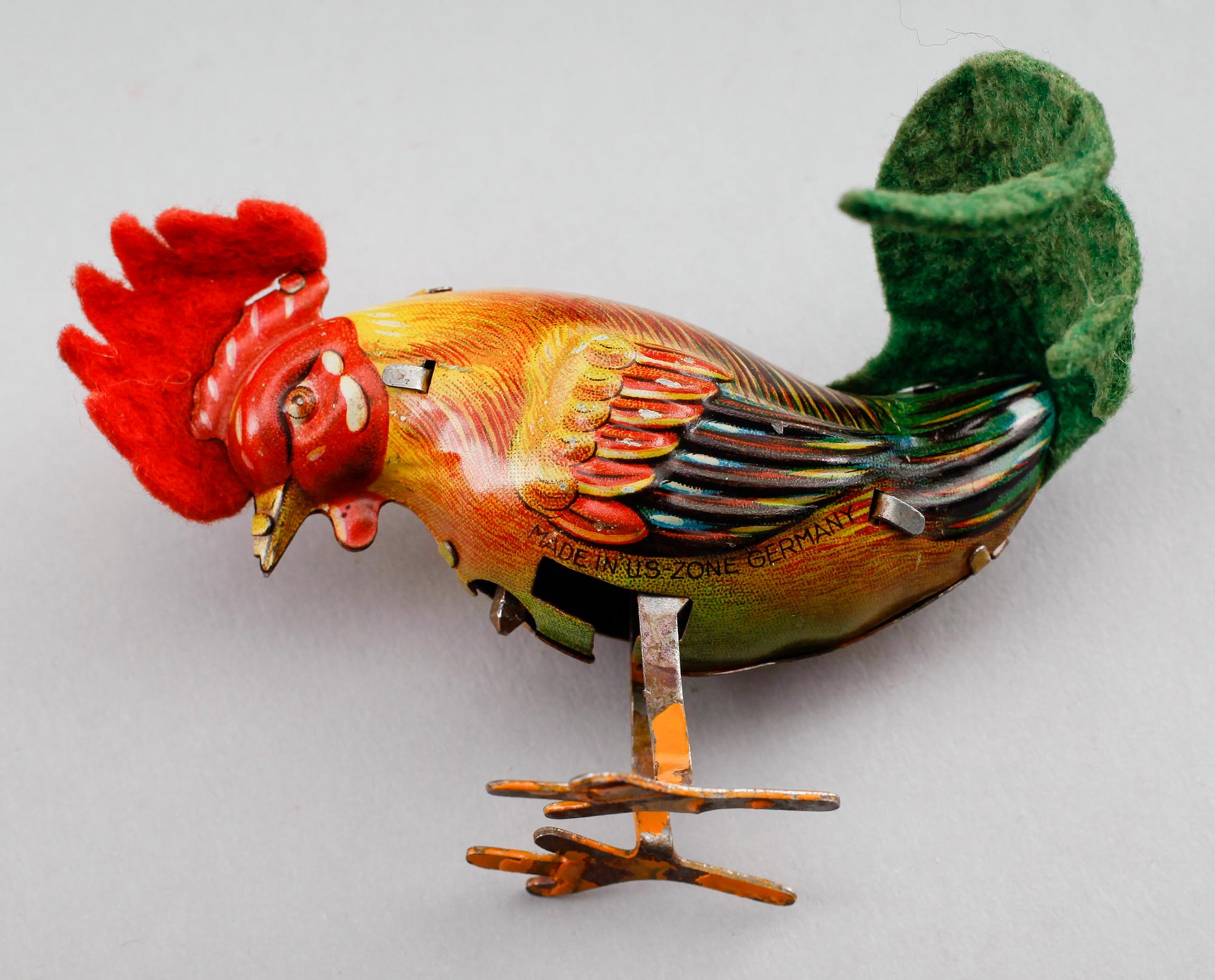 MEKANISKA LEKSAKER, 3 st,  bl a litograferad plåt, 1900-talets första hälft.