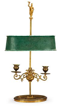 1281. A Russian 19th century brass table lamp.
